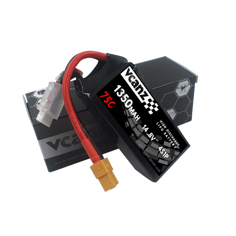 Vcanz 75C 1350mAh 14.8V 4S lipo 