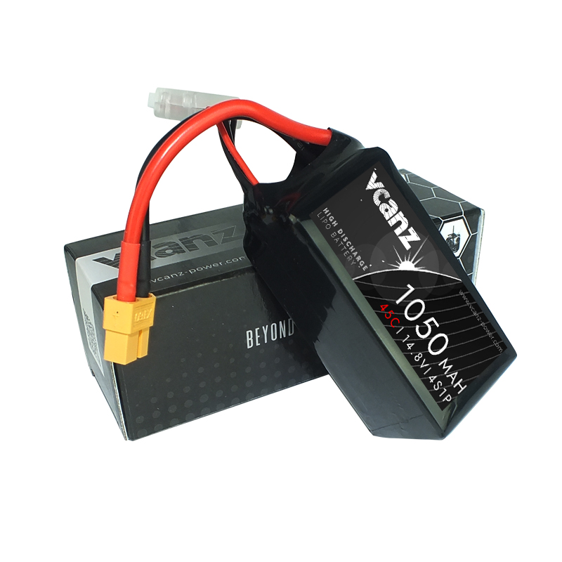 45C 1050mah 14.8V lipo Vcanz 4S 45C lipo for QAV 250