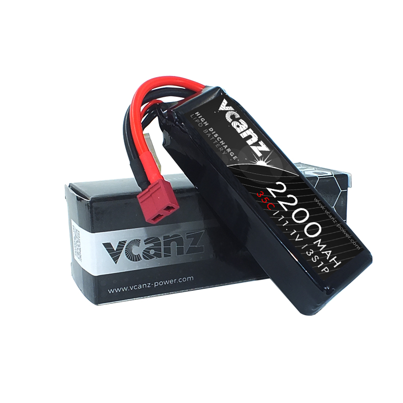 35C 2200mAh 11.1V lipo Vcanz 3S 35C lipo for 450-size Helicopter, Chase 360, Gaui X3, Mini Protos, T-REX 450/450L